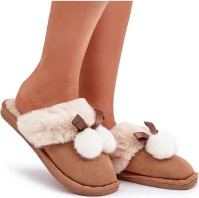 Zdjęcie produktu dla Kapcie Damskie Z Futerkiem Camel Nartani 39