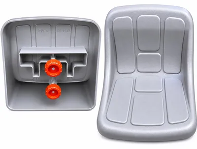 Produktbild von Peg Perego Original Sitz grau für Kinderfahrzeug / Traktor Ersatzsitz (Seat Assy)