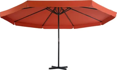 Produktbild von vidaXL Sonnenschirm Aluminium-Mast 500 cm Terrakotta-Rot