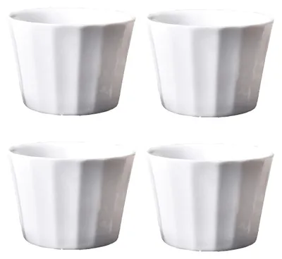 4er-Set Porzellan-Ofenförmchen 150 ml für Crème Brûlée