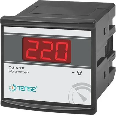 Produktbild von Einbau Spannungsmessgerät DJ-V, Digital, AC, Messbereich 0-500 V, 73x73 mm