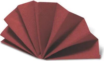 Produktbild von 50x Servietten DekoStar 38 x 38 cm bordeaux