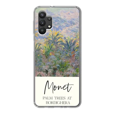 Produktbild von MuchoWow® Handyhülle Schutzhülle Hülle für Samsung Galaxy A32 5G Monet - Kunst - Palmen in Bordighera Silikon Softcase Handy Hülle - Softcase