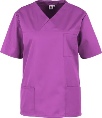 Produktbild von beb Basic Kasack Unisex Kurzarm Raspberry M