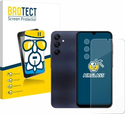 Produktbild von BROTECT Schutzglas für Samsung Galaxy A25 5G (Display+Kamera) Schutzfolie Panzer Folie Glas Display Schutz klar