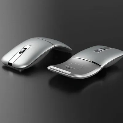 Obrázek produktu pro Tenká bezdrátová Bluetooth myš s funkcí nabíjení (stříbrná)