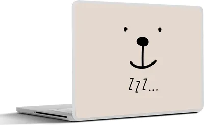 Produktbild von MuchoWow® Laptop Aufkleber Sticker Cover Sprichwörter - Zzz... - Zitate - Kinder - Baby 30x22 cm - Laptop-Sticker