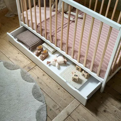 Produktbild von Petite Amélie Bettschublade für Babybett Hetre  -  Weiß