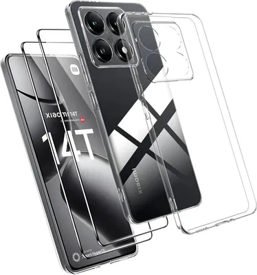 Produktbild von Hülle + 2x Display Schutzglas für Xiaomi 14T Panzerfolie Case 9H