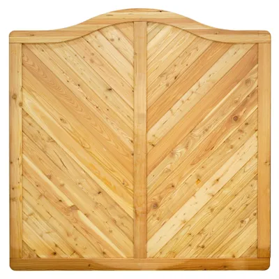 Produktbild von Ligna Gard Sichtschutzzaun Valencia gebogen 180x180 cm Holzzaun Lärche stabiler Rahmen 44x88 mm sehr stabil