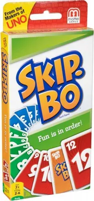 Produktbild von Original Mattel 52370-0 Skip Bo Skipbo Kartenspiel Karten Famileienspiel