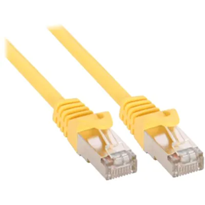 Produktbild von InLine Patchkabel, SF/UTP, Cat.5e, gelb, 3m, 3 m, Cat5e, SF/UTP (S-FTP), RJ-45, RJ-45, Gelb