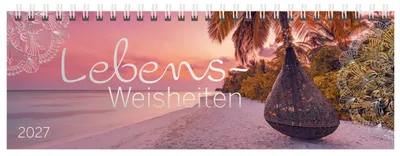 Produktbild von Tischquerkalender Trend Lebensweisheiten 2027