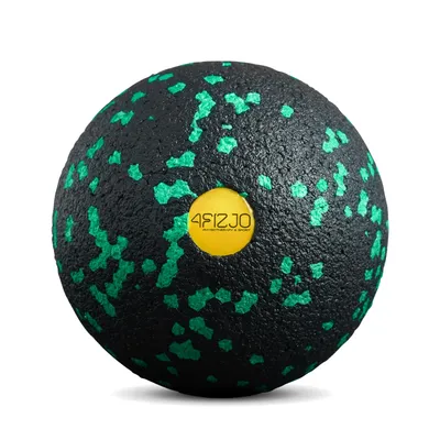 Produktbild von 4FIZJO Massageball EPP 8 cm, Triggerpunkt, Muskelentspannung, Faszienmassage, punktuelle Selbstmassage, schwarz-grün
