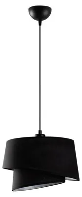 Image de Suspension Luminaire en métal noir - 32 x 32 x H 120 cm