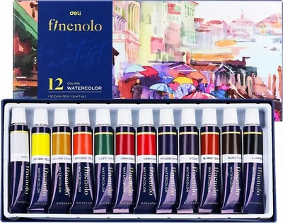 Produktbild von Farby akwarelowe Finenolo 12ml.12 kolorów