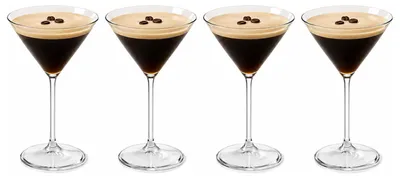 Produktbild von Leknes Martini-Glaser – 4 Stuck – 26 cl – Kunststoff – bruchsicher/wiederverwendbar – Cocktailglaser