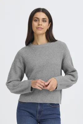 Produktbild von OXMO OXBMMOLARA ONECK Damen Strickpullover Feinstrick Pullover loose fit