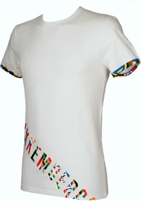 Produktbild von T-Shirt Kurzarm Rund Hals Mann Herren Olympic Print BIKKEMBERGS Artikel VBKT04843, M, Cotone 94%,Elasthan 6%