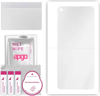 Produktbild von apgo Hydrogel Schutzfolie, Klar, kompatibel mit Oppo Reno8 4G, flexibele Displayschutzfolie, Folie mit Positionierhilfe, kratzfest, einfache Montage