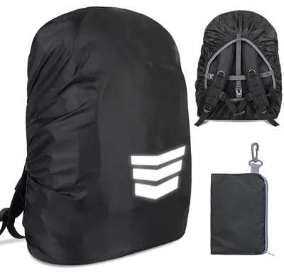 Produktbild von Regenschutz Rucksack 30-40L mit Reflexstreifen wasserdicht