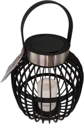 Produktbild von Laterne LED Flammeneffekt mit Batterie außen innen Timer