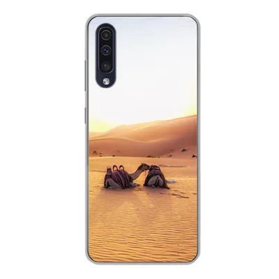 Produktbild von MuchoWow® Handyhülle Schutzhülle Hülle für Samsung Galaxy A50 Kamel - Wüste - Sand Silikon Softcase Handy Hülle - Mobiltelefonhülle