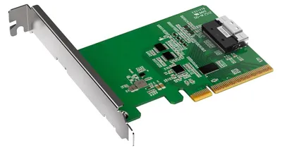 Immagine prodotto di ICY Dock MB409A4 sllimSAS 8i to PCle 4.0 x8 PCle Adapter ith Reciver