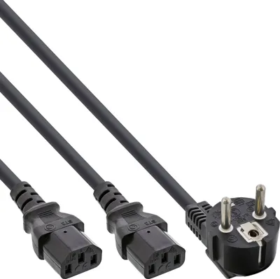 Obrázek produktu pro InLine 16657F, 5 m, Zásuvka typu F, 2 x C13 rozdvojovač