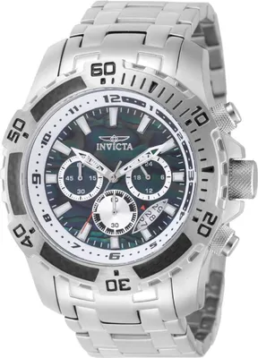Zdjęcie produktu dla Invicta Pro Diver - SCUBA 49853 Zegarek Męski - Mechanizm Kwarcowy - Stal Nierdzewna z Czarną Tarcza - 51 mm