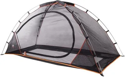 Produktbild von DERYAN Bettzelt-Moskitonetz – 200 × 90 cm – 1-mm-Mückennetz – Aluminiumrahmen – Schwarz