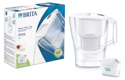 Zdjęcie produktu dla Dzbanek filtrujący BRITA Aluna o pojemności 2,4 l + wkład filtrujący Maxtra Pro Pure Performance