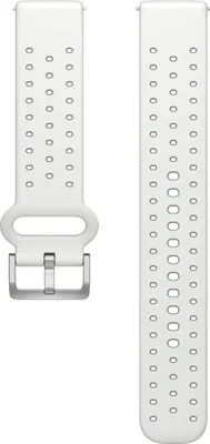 Image de Bracelet de montre Polar en silicone blanc-bleu S/L 20 mm
