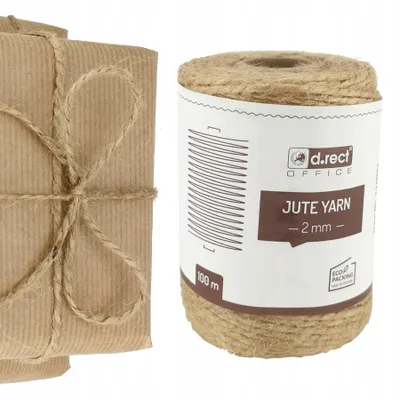 Zdjęcie produktu dla Sznurek Jutowy Ozdobny Naturalny Z Juty 2Mm 100M
