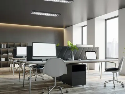 Obrázek produktu pro Černé zářivkové nástěnné svítidlo pro 2 x T8 (120cm LED trubice) - TL302B