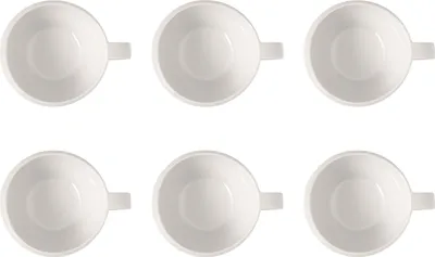 Produktbild von Villeroy & Boch NewMoon 6er Set Kaffeetasse 290 ml weiß Porzellan