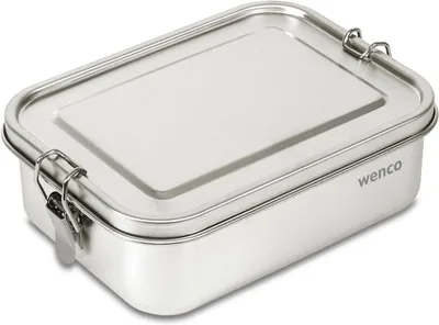 Immagine prodotto di Contenitore per il pranzo - 850 ml - Acciaio inossidabile - Senza BPA - Impermeabile - Argento