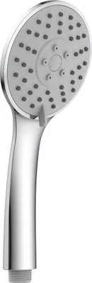 Produktbild von SCHÜTTE Handbrause NAPOLI, Wellness Duschkopf mit 3 Strahlarten, Regendusche mit Wasserstopp-Funktion, Chrom