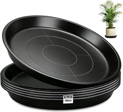 Image de 6 sous-coupeaux pour pots de fleurs, diamètre 40 cm, forme ronde