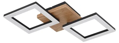 Produktbild von LED Deckenlampe, Quadratisch, Holz, verstellbar, L 46 cm