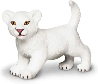 Produktbild von Safari - 228529 - Weisses Löwenbaby,7,5cm x 5cm, BPA-frei, ab 3 Jahren