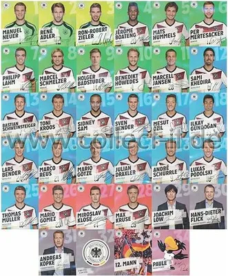 Produktbild von REW-WM14-000 - Komplettsatz REWE DFB Sammelkarten 1-34