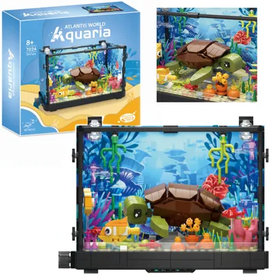 Immagine prodotto di Set di costruzioni Lebula, 753 elementi, con elementi per acquario e una tartaruga