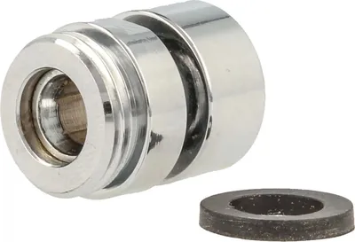 Produktbild von tecuro Kugelgelenk mit 3/8 Zoll IG x AG - Messing verchromt
