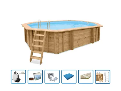 Produktbild von Pool "Java " 6,40 x 4,00 m/ 1,38m (Basic Set)