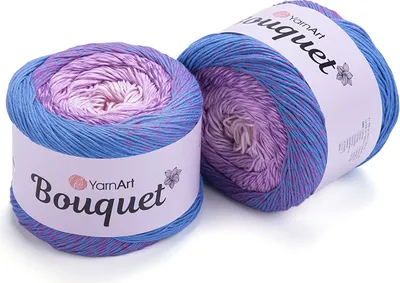 Produktbild von YarnArt Bouquet 726 Wolle Ombre, 100% Baumwolle, 500m/250g, für luftige Projekte geeignet
