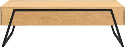Produktbild von Couchtisch mit klappbarer Platte – Eichenfurnier – Natur – EBENORA