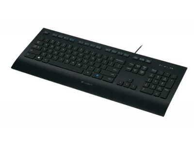 Obrázok produktu pre Logitech K280e, Plná veľkosť (100 %), Kábel, USB, Čierna