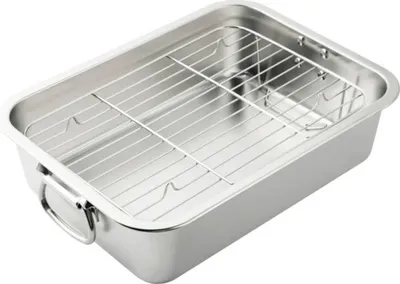 Produktbild von TENNEKER Edelstahl Grillschale m. Rost L