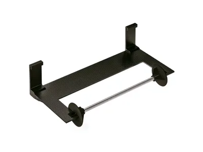 Produktbild von ALTO Papierrollenhalter geschlossen in schwarz matt / RELISTA / Aufhängen / Relingsystem / Küchenrollenhalter